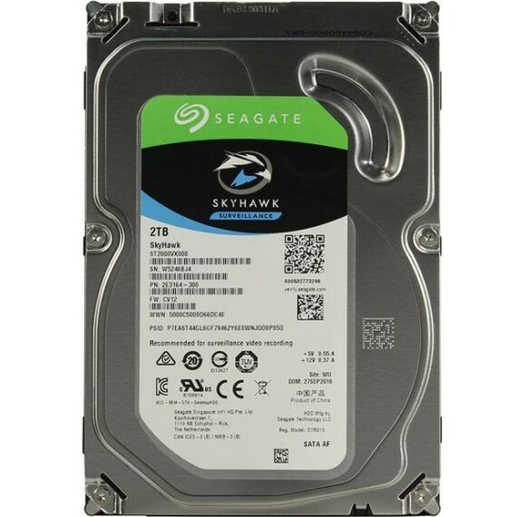 Жесткие диски: Жесткий диск Seagate 2Tb SkyHawk SATA 6Gb/s 3.5" 64Mb [ST2000VX008] фотографии