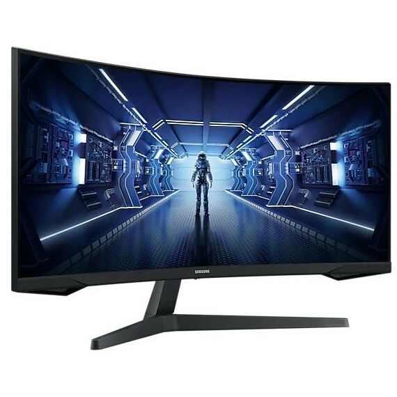 Мониторы: ЖК-монитор Samsung LC34G55TWWIXCI 34", черный фотографии