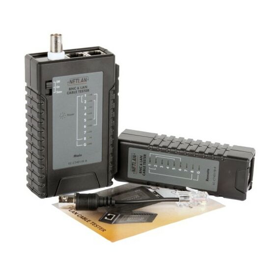 Монтажное оборудование: Тестер кабельный Netlan EC-CT4511B UTP/STP, RJ45, RJ12, RJ11, BNC фотографии