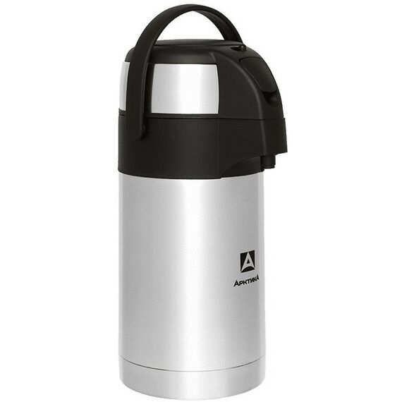 Термосы, контейнеры, бидоны, канистры: Термос Арктика 501-2500 вакуумный, с пневмонасосом, 2500 мл, стальной фотографии