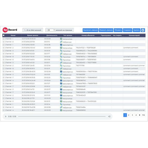 Системы записи телефонных разговоров: Система SpRecord MT1 фотографии