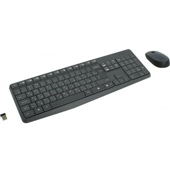 Клавиатуры: Клавиатура Logitech MK235 Кл-ра, FM, USB+Мышь 3кн, Roll, FM, USB [920-007948] фотографии