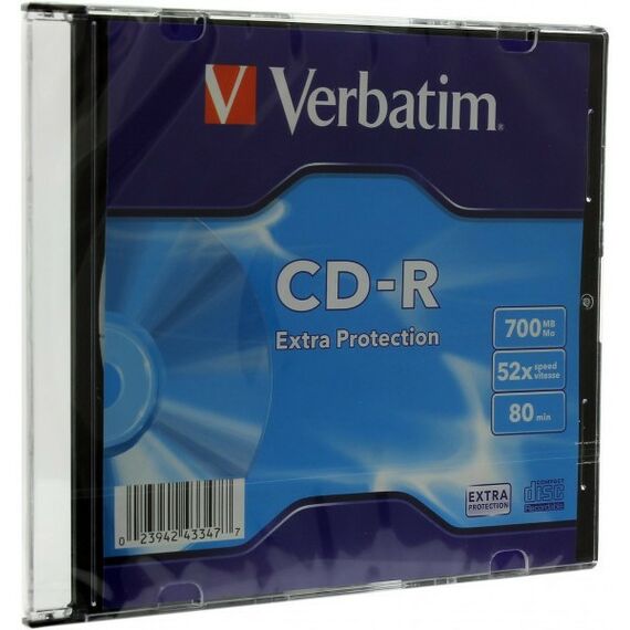 CD-R/RW диски: CD-R Verbatim 700Mb 52x speed [43347/43415] фотографии