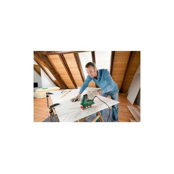 Лобзики: Лобзик BOSCH PST-900 PEL 650 Вт, 500-3100 х/мин, дер. 90 мм, сталь 10 мм, вес 2,2 кг фотографии