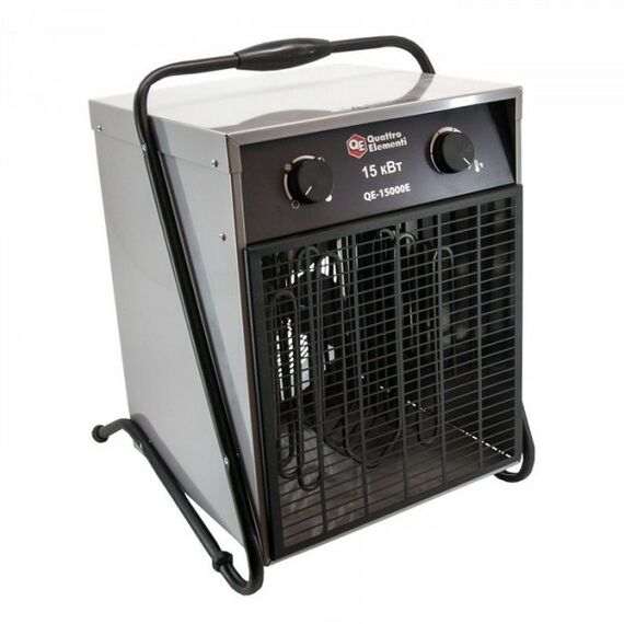 Тепловые пушки: Нагреватель воздуха электрический Quattro Elementi QE-15000 E 7.5 / 15кВт, 380В-3ф, 1400 м3/час [640-445] фотографии