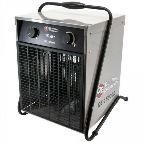 Тепловые пушки: Нагреватель воздуха электрический Quattro Elementi QE-15000 E 7.5 / 15кВт, 380В-3ф, 1400 м3/час [640-445] фотографии
