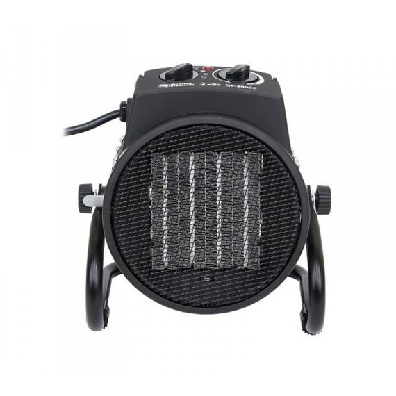 Тепловые пушки: Нагреватель воздуха электрический Quattro Elementi QE-2000C 2кВт, 130 м.куб/ч, 220 В, режим вентилятора, керамический, 2кг фотографии