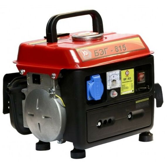 Электростанции: Электростанция бензиновая Калибр БЭГ-815 0.8 кВт, 0.6 л/ч, бак 4 л, 15.8кг [59155] фотографии