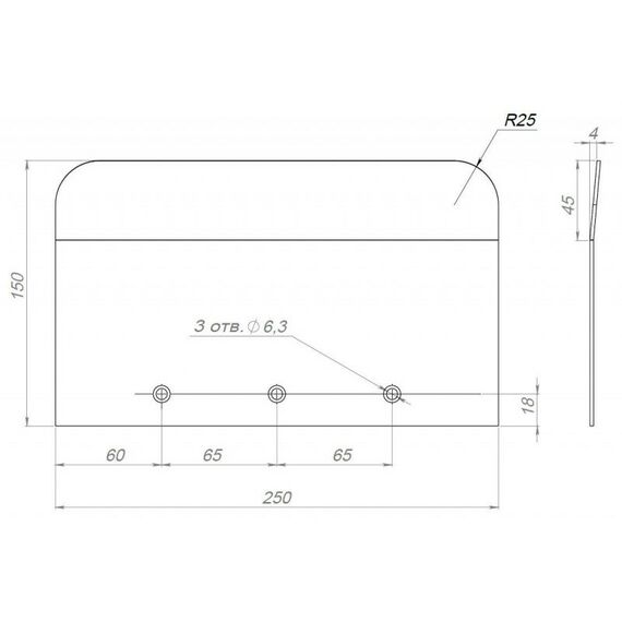 Мозаично-затирочные шлифовальные машины: Комплект лопастей для затирочной машины Grost 103256 140х250мм (4шт) фотографии