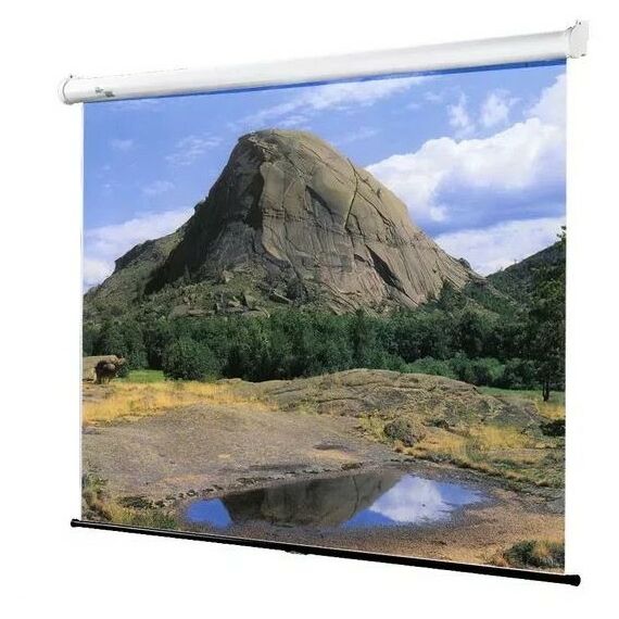 Экраны для проекторов: Экран Sakura Wallscreen 16:9 SCPSW-221x125 221x125 см, настенно-потолочный рулонный белый, 100" фотографии
