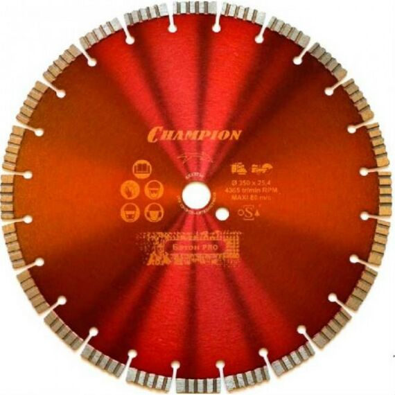 Пильные и алмазные диски: Диск алмазный/бетон Champion C1601 PRO 400х25,4х2мм сегментный фотографии