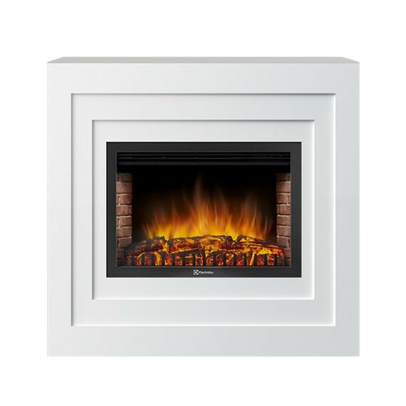 Камины: Портал Firelight Cubo 25 B белый фотографии