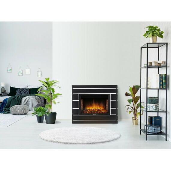 Камины: Портал Firelight Moderno 30 BO шпон чёрный дуб фотографии