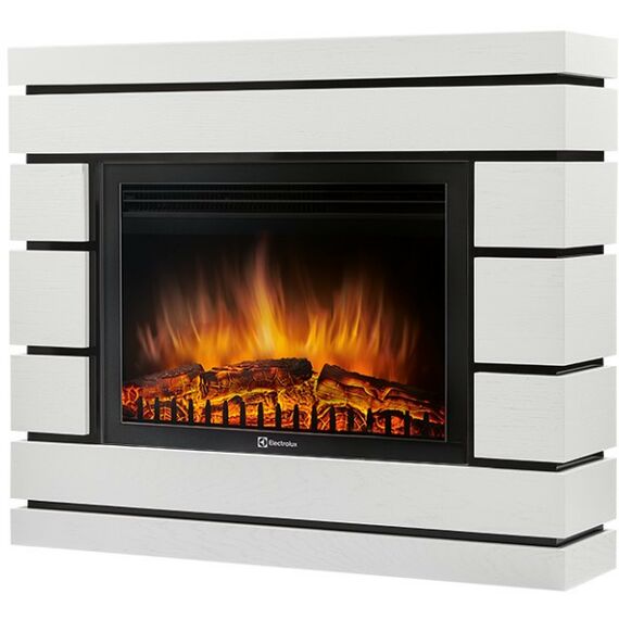 Камины: Портал Firelight Moderno 30 WO шпон белый дуб фотографии