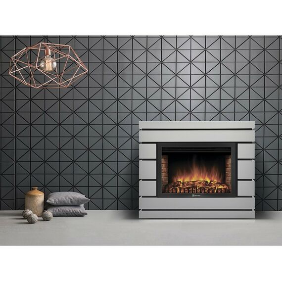 Камины: Портал Firelight Moderno 30 WO шпон белый дуб фотографии