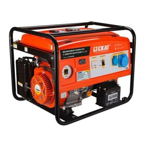 Электростанции: Генератор бензиновый SKAT УГБ-8200ЕТ фотографии