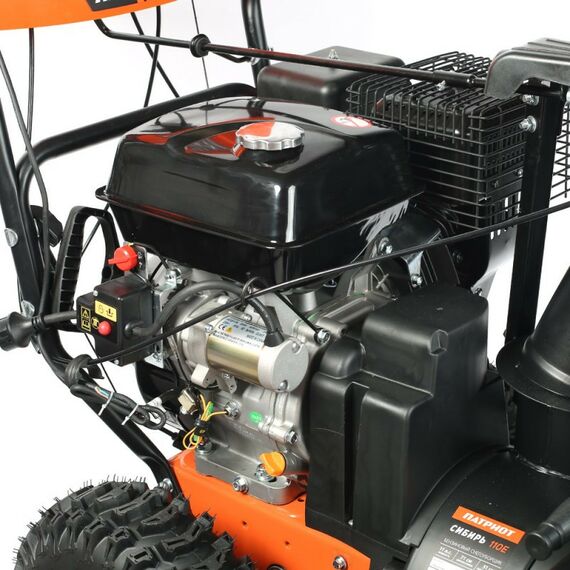 Снегоуборочные, подметальные машины: Снегоуборщик Patriot СИБИРЬ 110Е 11 л.с.,стартер ручной/220В, ковш 71см. колеса 15" [426108110] фотографии