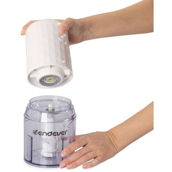 Блендеры: Измельчитель электрический Endever Sigma 60 импульсный режим, 400 Вт, 0.5 л, цвет белый фотографии