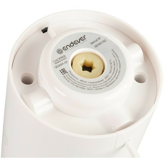 Блендеры: Измельчитель электрический Endever Sigma 63 импульсный режим, 400 Вт, 0.5 л, цвет белый фотографии