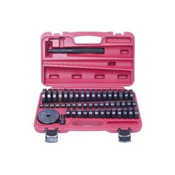 Демонтажный инструмент: Набор оправок для монтажа и демонтажа подшипников МАСТАК 100-20049C 18-74 мм, кейс, 49 предметов фотографии