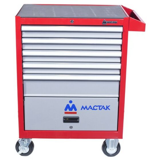 Инструментальные тележки: Тележка инструментальная МАСТАК 522-05581R 5 ящиков и отсек, красная фотографии