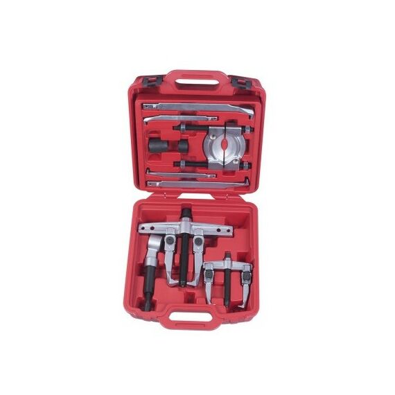 Демонтажный инструмент: Съёмник подшипников 30 т МАСТАК 104-12030C 2-х захватный, сегментного типа, кейс, 14 предметов фотографии