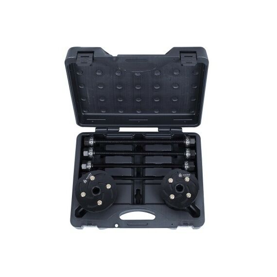 Демонтажный инструмент: Набор оправок для монтажа и демонтажа сайлентблоков МАСТАК 110-20006C 34-82 мм, кейс, 6 предметов фотографии