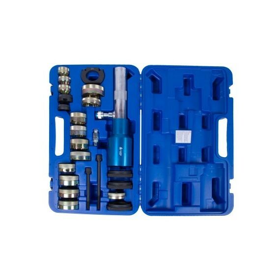 Демонтажный инструмент: Набор оправок для монтажа и демонтажа сайлентблоков MB МАСТАК 110-22024C гидравлический, кейс, 24 предмета фотографии