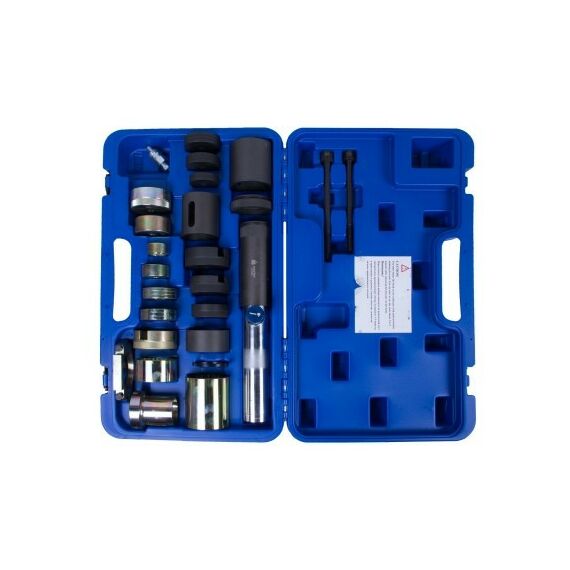 Демонтажный инструмент: Набор оправок для монтажа и демонтажа сайлентблоков BMW МАСТАК 110-23026C гидравлический, кейс, 26 предметов фотографии