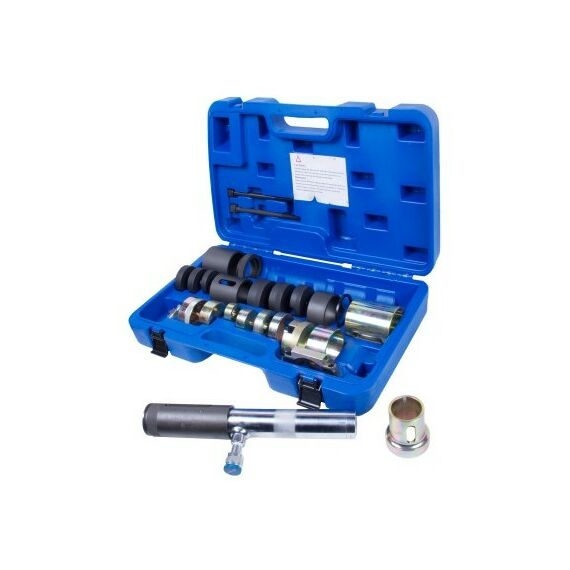 Демонтажный инструмент: Набор оправок для монтажа и демонтажа сайлентблоков BMW МАСТАК 110-23026C гидравлический, кейс, 26 предметов фотографии