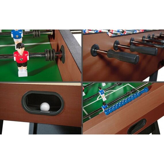 Настольный футбол: Настольный футбол (кикер) Weekend Maccabi Mini 121x61x81, махагон, складной фотографии