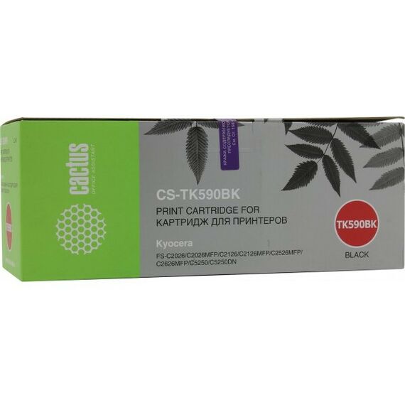 Для Kyocera: Картридж Cactus CS-TK590BK Black для Kyocera FS-C2026/2126/2526/2626/5250 фотографии