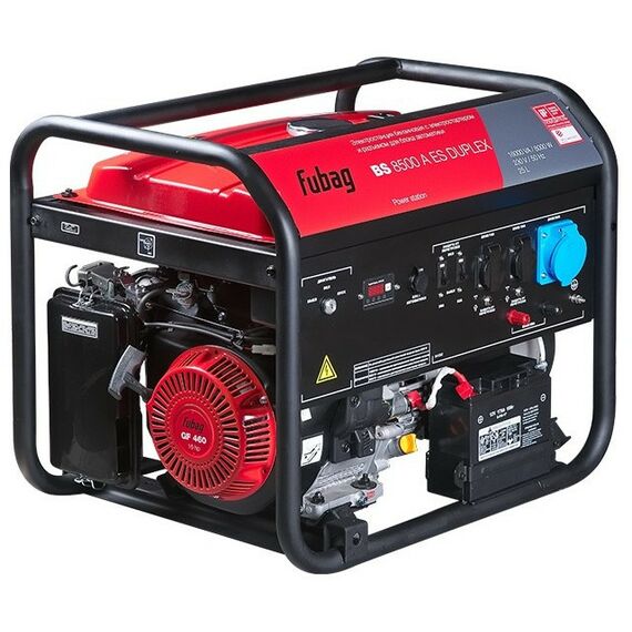 Электростанции: Электростанция бензиновая Fubag BS8500A ES DUPLEX 8/8.5кВт, 3.1л/ч, 105кг [641002] фотографии