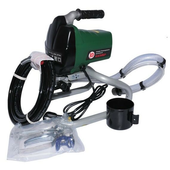 Распылители, краскопульты: Аппарат окрасочный Калибр АБР-1 650Вт, 1.1л/мин, 207бар, 14кг [69617] фотографии