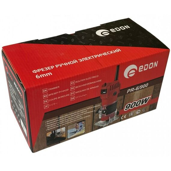 Фрезеры: Фрезер кромочный EDON RP6/900 900Вт, 30000 об/мин, цанга 6мм, 3кг [1001100102] фотографии