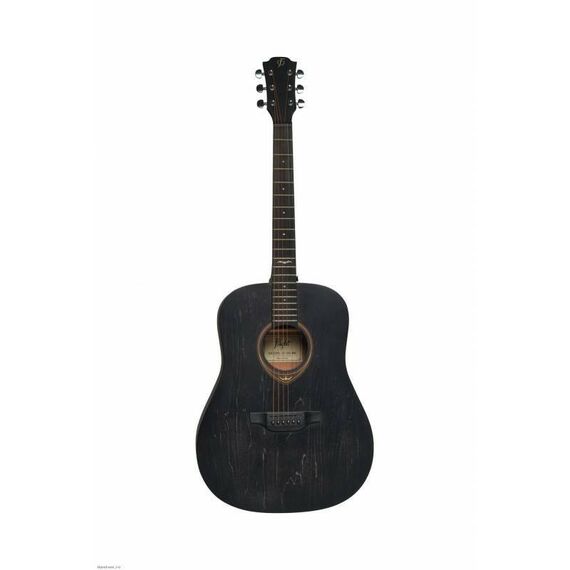Акустические гитары: Гитара акустическая шестиструнная Flight D-145 BK фотографии