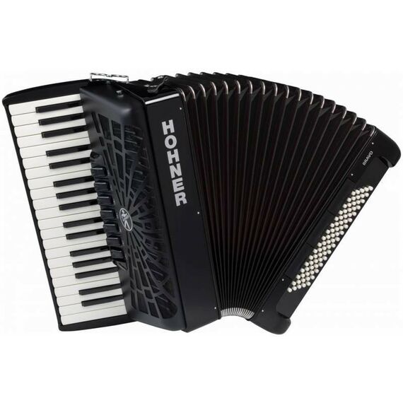 Аккордеоны, Баяны и Гармони: Аккордеон Hohner A1642 BRAVO III 80 чёрный фотографии