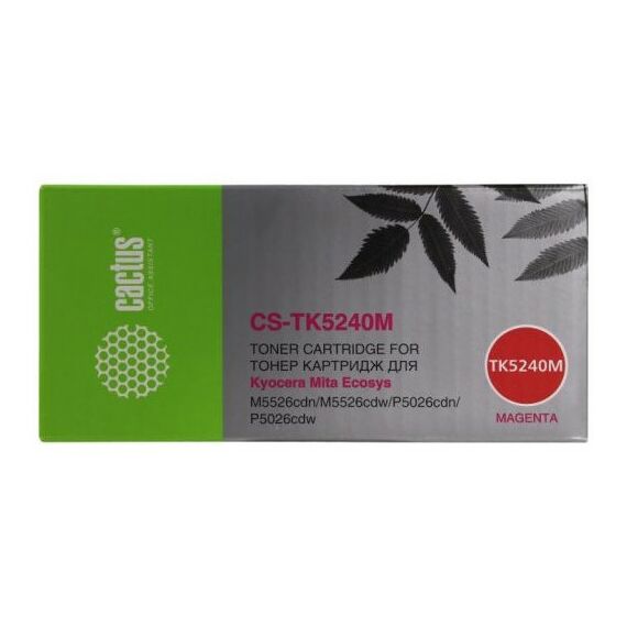 Для Kyocera: Картридж Cactus CS-TK5240M Magenta для Kyocera Ecosys M5526cdn/M5526cdw/P5026cdn фотографии