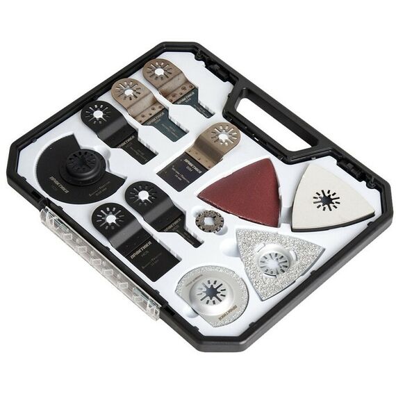 Строительный инструмент: Набор насадок для МФИ Практика 240-577 в кейсе, 15 шт. фотографии