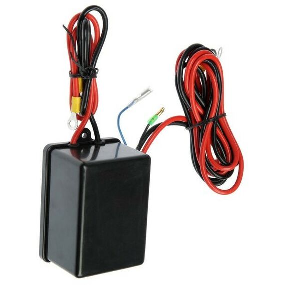 Лебедки, тали, тельферы: Лебедка электрическая TUNDRA 2500 lb 12/24V, 1.1 т, 1.2 л.с., до 3.3 м/мин, 4.8 мм х 12 м фотографии