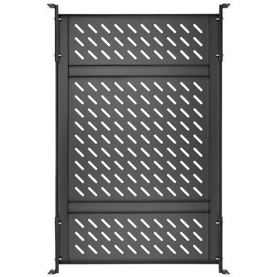 Шкафы и стойки: Полка стационарная усиленная TLK TLK-SHFC-660F-BK 19", Ш437хГ660мм, для шкафа и стойки глубиной 800мм, черная фотографии