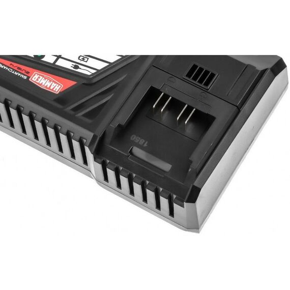 Аккумуляторы и ЗУ для инструмента: Устройство зарядное Hammer ZU18/4 18В PREMIUM Li-Ion, 100Вт, 2.3-5А [583520] фотографии