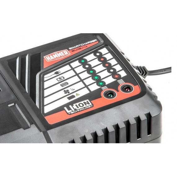 Аккумуляторы и ЗУ для инструмента: Устройство зарядное Hammer ZU18/4 18В PREMIUM Li-Ion, 100Вт, 2.3-5А [583520] фотографии