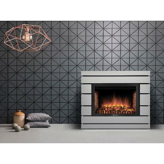 Камины: Портал Firelight Moderno 25 шпон белый дуб [Moderno WO] фотографии