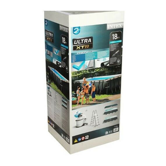 Бассейны: Бассейн каркасный Intex Ultra XTR Frame 549х274х132см песчаный фильтр насос лестница тент подстилка [26356] фотографии