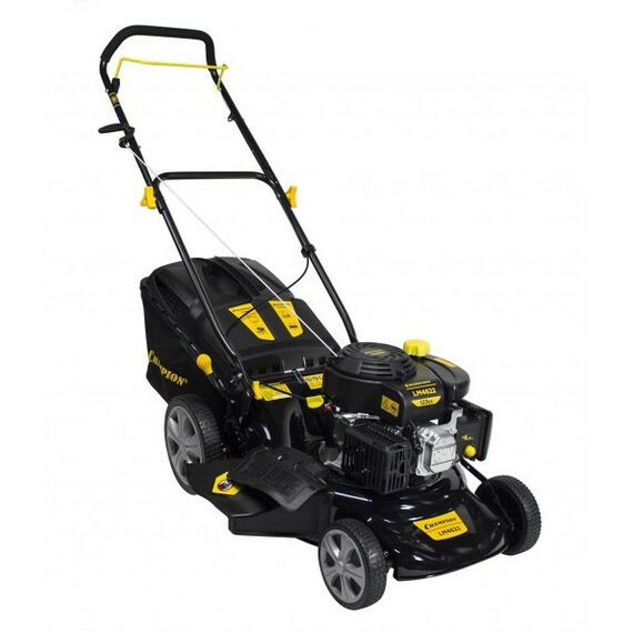 Газонокосилки: Газонокосилка бензиновая Champion LM4622 2.2кВт, 460мм, 60л, 25-75мм, 1 рычаг/7, 32.6кг, 3в1 фотографии