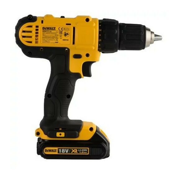 Дрели и шуруповерты: Аккумуляторная дрель-шуруповерт DeWALT DCD771D2-KS 2 А/ч, 18В, 0-450 об/мин фотографии