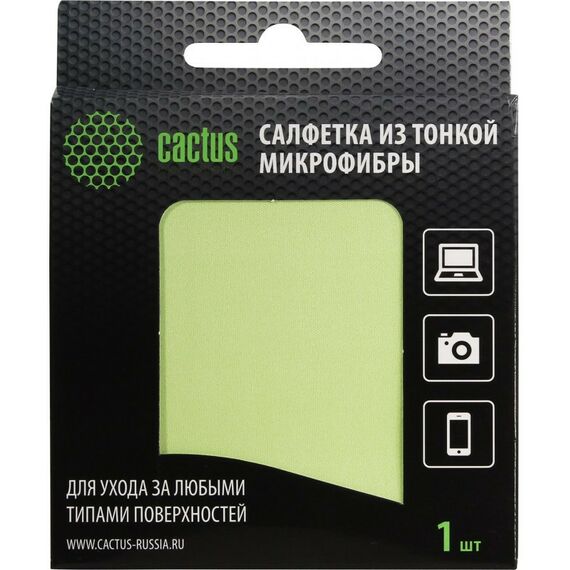 Чистящие средства: Салфетка из микрофибры Cactus CS-MF01 18x18 см, цена за 1шт, в уп-ке 6шт фотографии