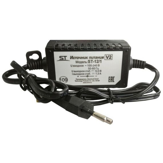 Блоки питания для систем видеонаблюдения: Блок питания ST ST-12/1 версия 2 стабилизированный источник питания для питания аппаратуры напряжением 12В, 1А фотографии