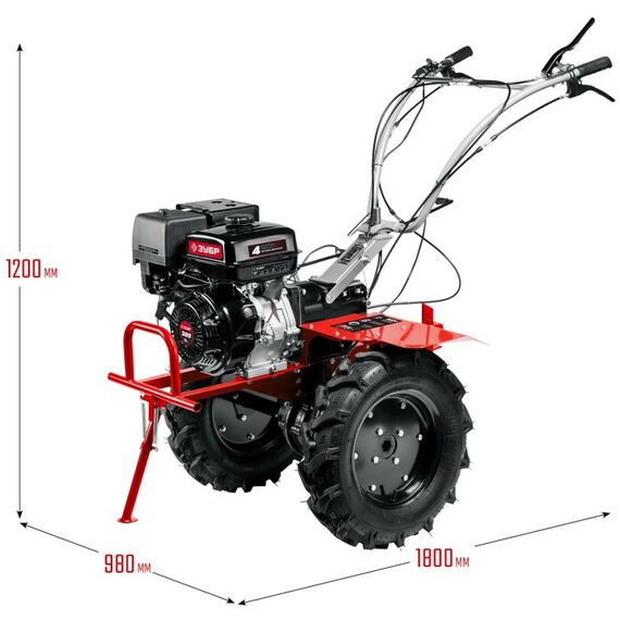 Тракторы и мотоблоки: Бензиновый мотоблок с ВОМ Зубр МТШ-700 13 л.с. фотографии